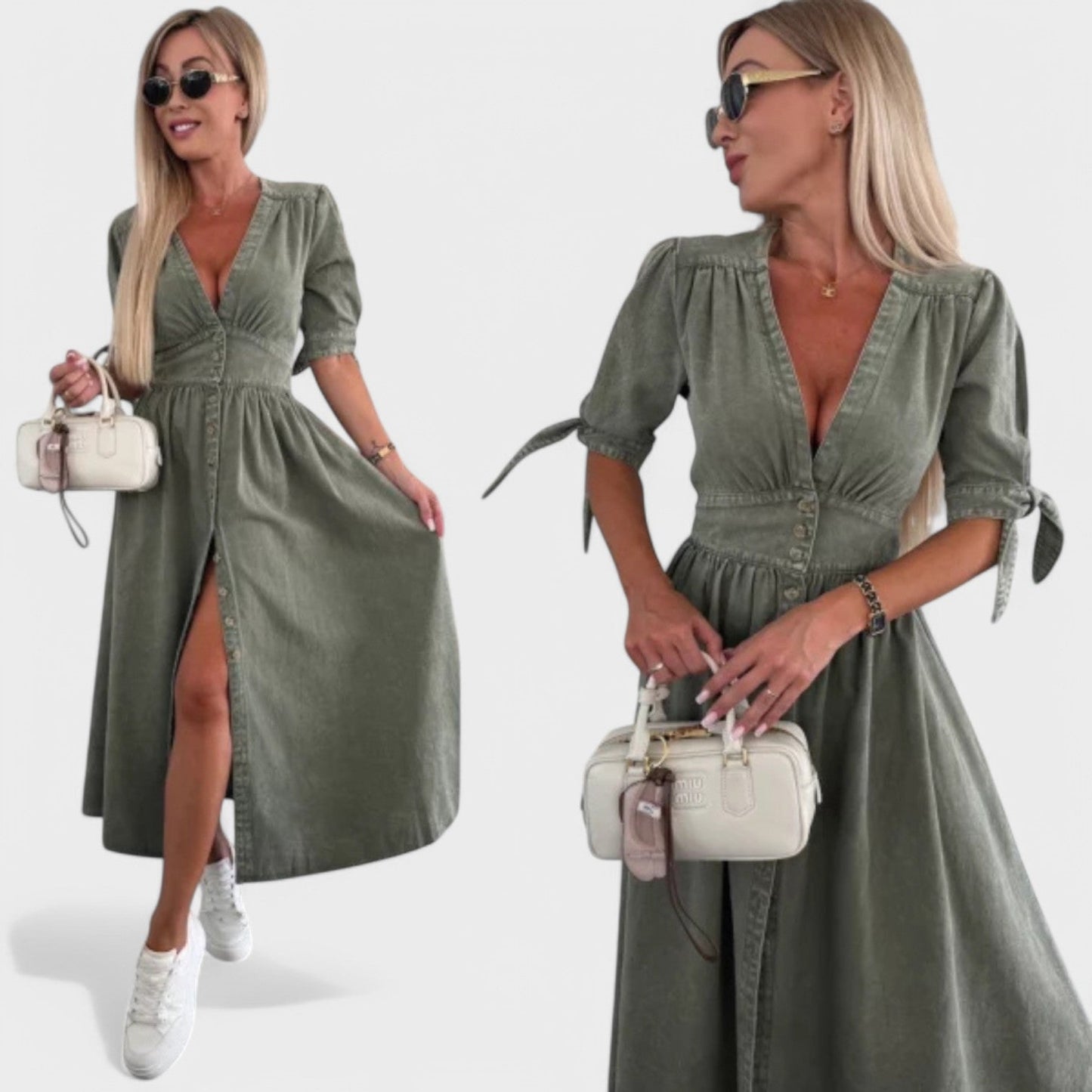 Celeste - Vestido de ganga