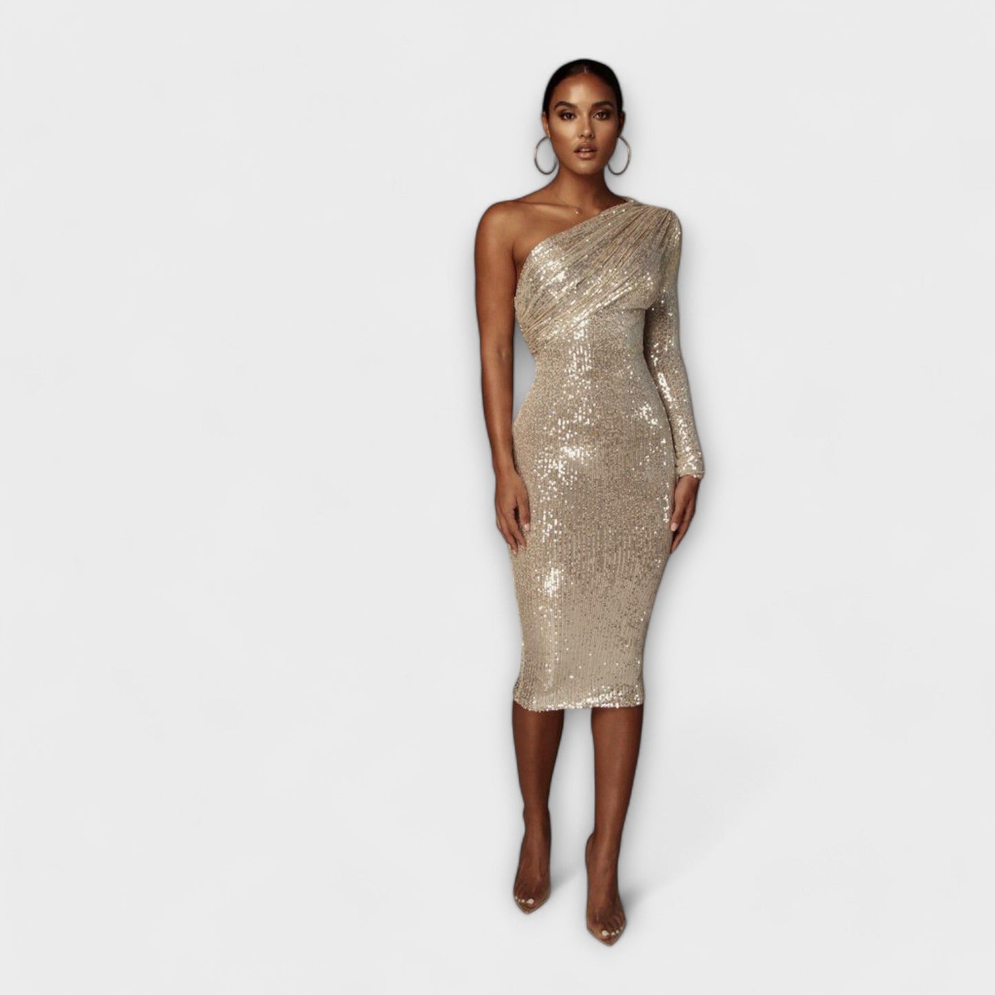 Rita - Vestido de Noite com Decote Cruzado