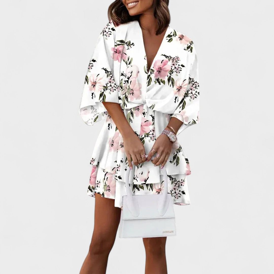 Carla - Vestido Floral Curto