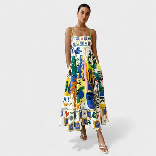 Nazaré - Vestido Colorido de Primavera