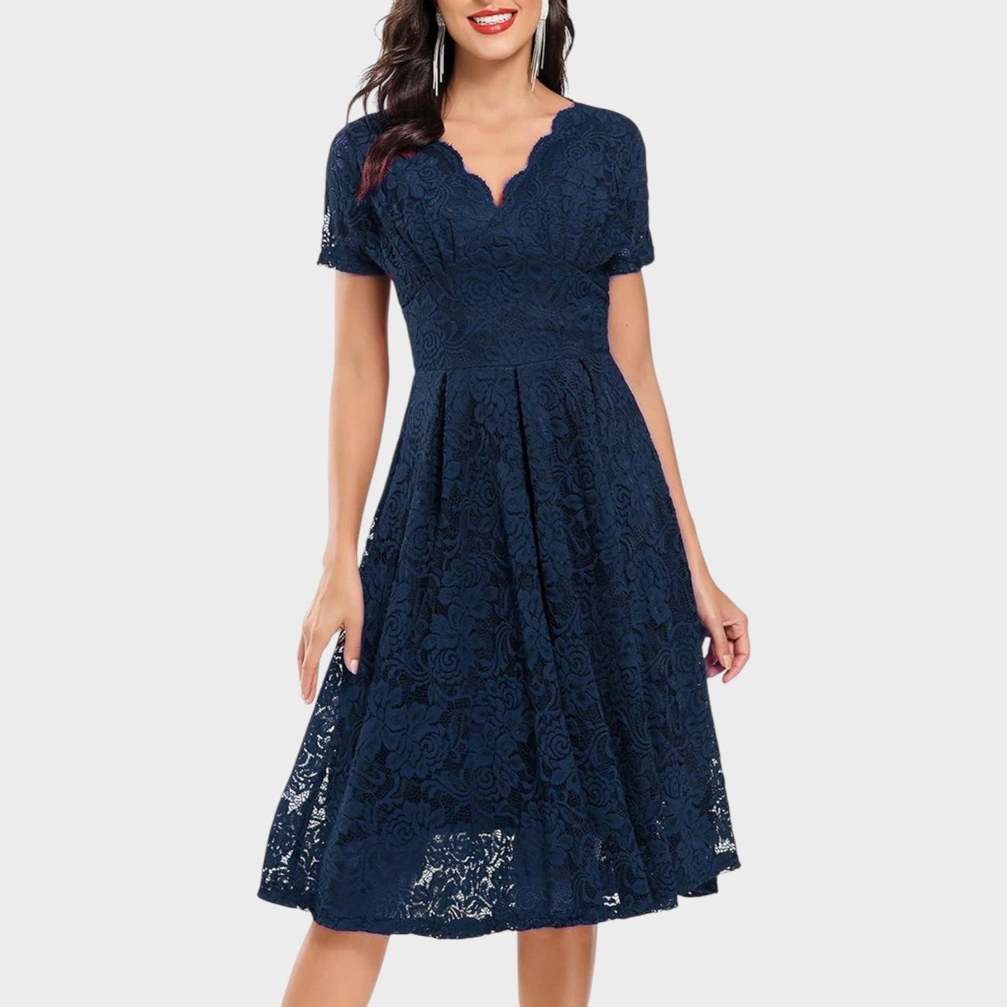 Mara - Vestido de Renda Floral