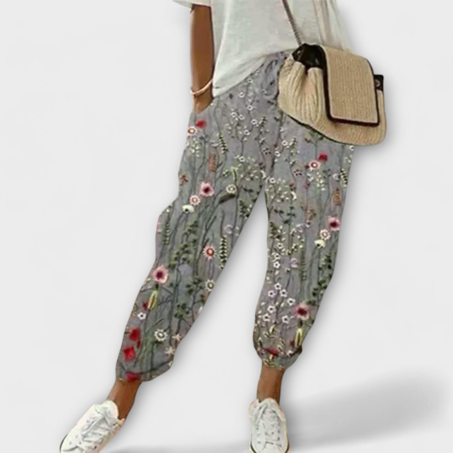 Aurora - Calças aconchegantes em linho e algodão