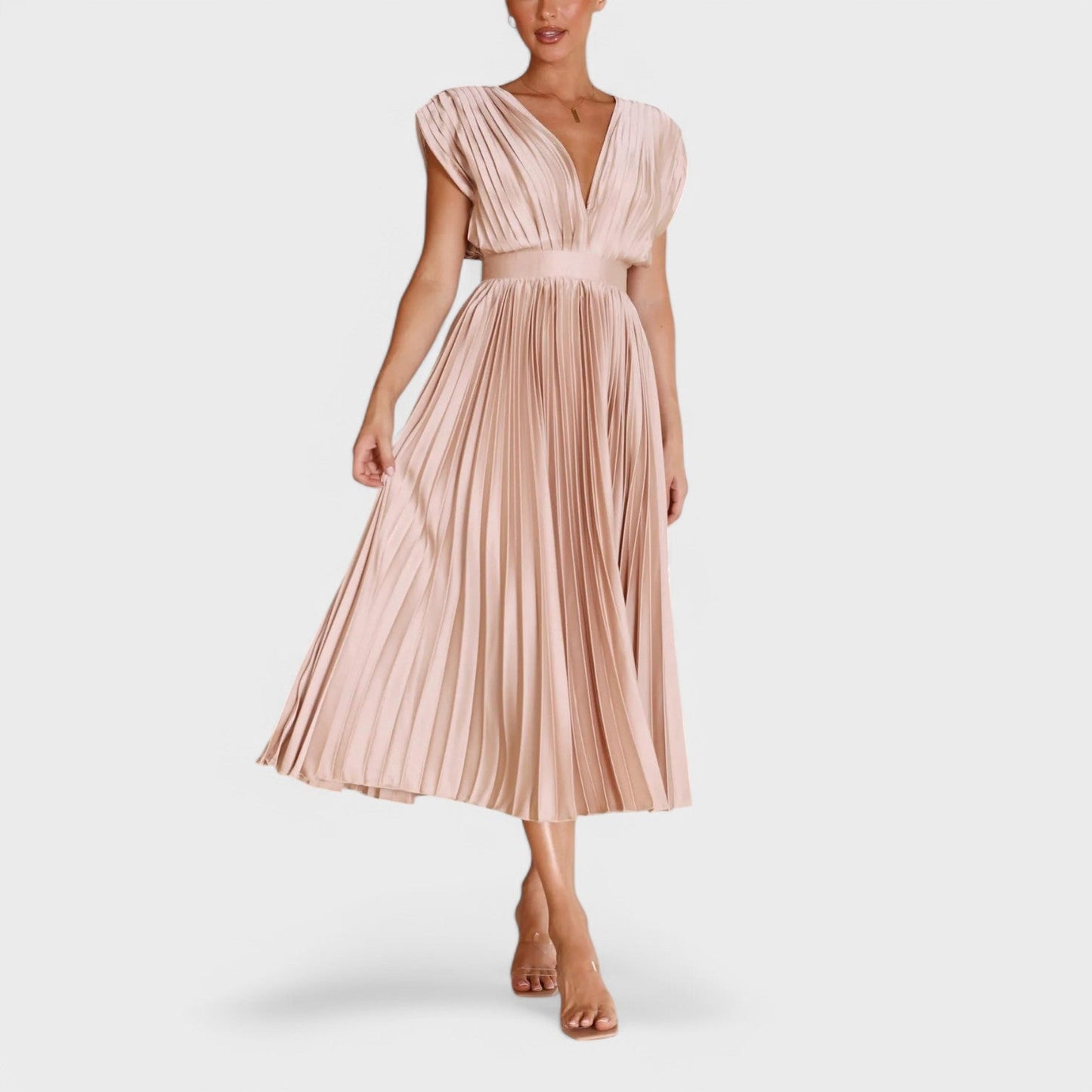 Paula - Vestido plissado elegante