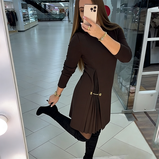 SILVIA™ | ELEGANTE VESTIDO CON PANELES PLISADOS