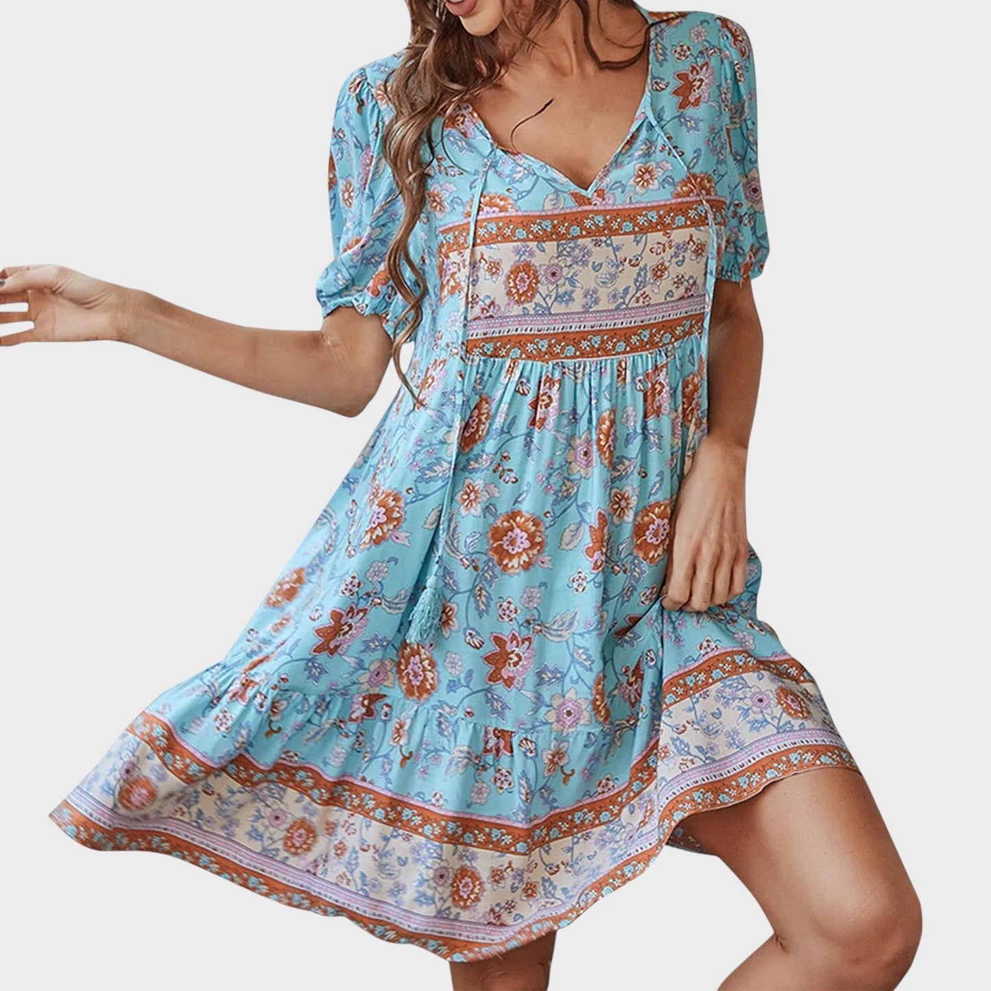 Paula - Vestido Floral Descontraido